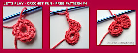 free crochet patterns five petal flower