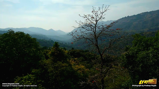 Beautiful view of scenic Sahyadri - Western Ghats as seen from the train