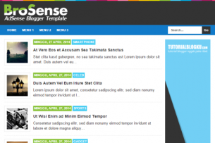 Brosense - Template Blog Seo Friendy Super Simple Untuk Adsense