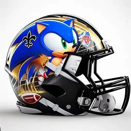 New Orleans Saints Sonic Concept Helmet