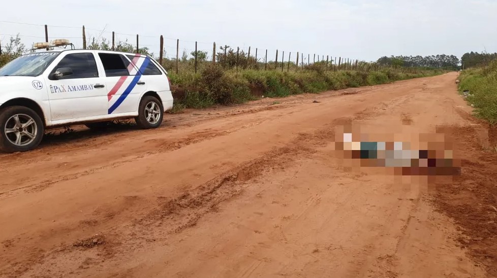 Vítima foi encontrada morta neste domingo (16), em uma estrada de Pedro Juan Caballero. — Foto: Reprodução