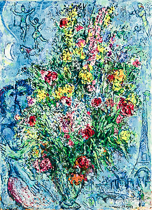 "Buquê de Primavera" de Marc Chagall no Museu Fortabat de Buenos Aires