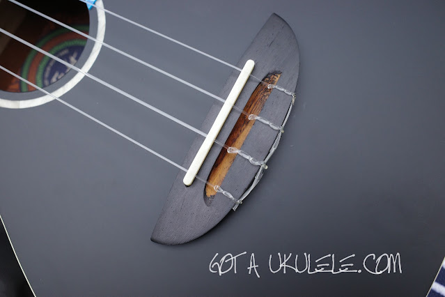 Flight Iris Concert Ukulele bridge