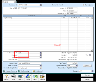 Cara Membuat Jurnal Penjualan Jasa dan barang di Myob