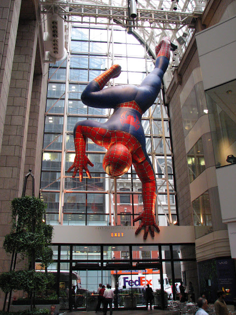 60-foot Spider-Man, Sony Building, New York