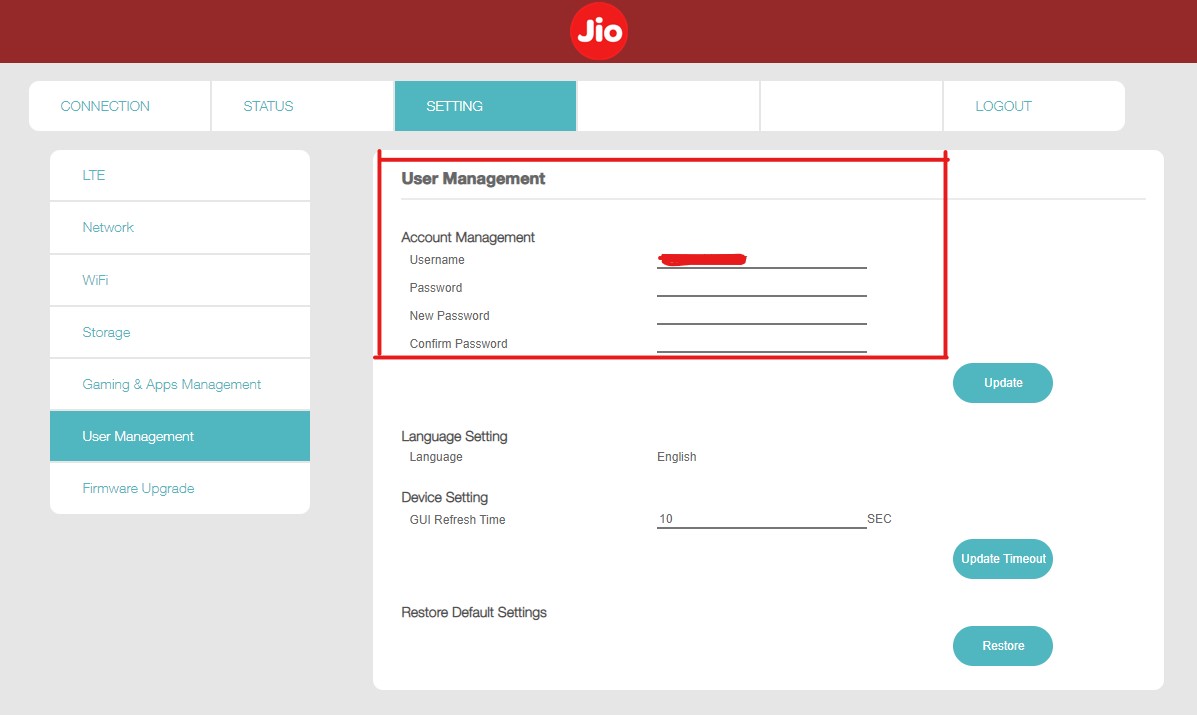 how to change jio wifi password in hindi , hindibuddy.co.in