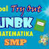 Pelajaran Matematika Soal Try Out UNBK SMP