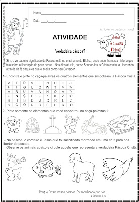 Páscoa - Atividade Bíblica Infantil