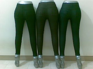 celana legging jeans kantong belakang 