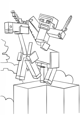 Desenhos de Minecraft para colorir e imprimir