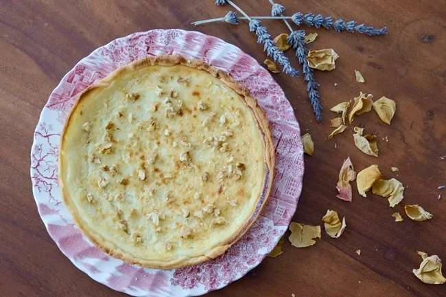 Tarta de queso azul