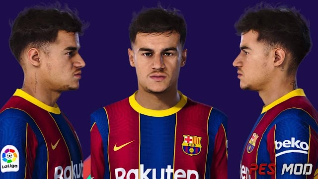 PES 2021 Face Philippe Coutinho By Lucas Facemaker