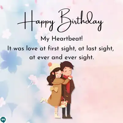 romantic happy birthday wishes images for her