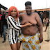 Man or woman? See the person Mercy Aigbe met on set 