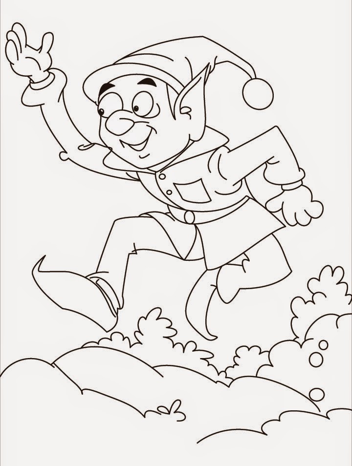 Coloring Pages: Christmas Elf Coloring Pages Free and Printable