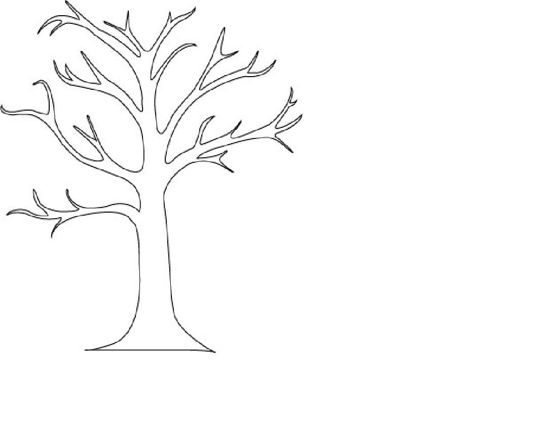 Bare Tree Coloring Page