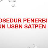 Prosedur Penerbitan Akun USBN Satpen MTs