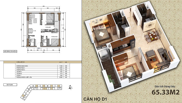 Căn hộ D1 chung cư Xuân Mai Dương Nội