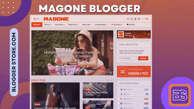 MagOne Blogger Template Premium Free Download
