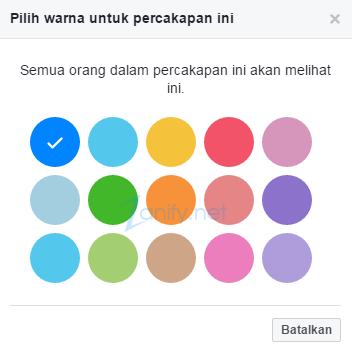 Cara Mengubah Warna Chat Messenger Facebook