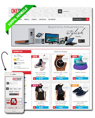 Template toko online blogger Premium