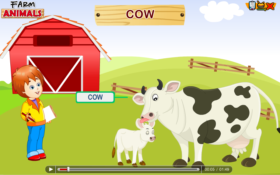 http://www.turtlediary.com/preschool-games/science-games/farm-animals.html