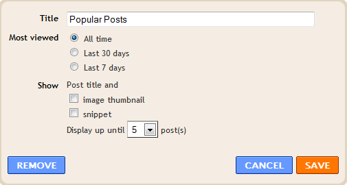 Popular Post Widget In Blogger Popular Post Widget In Blogger