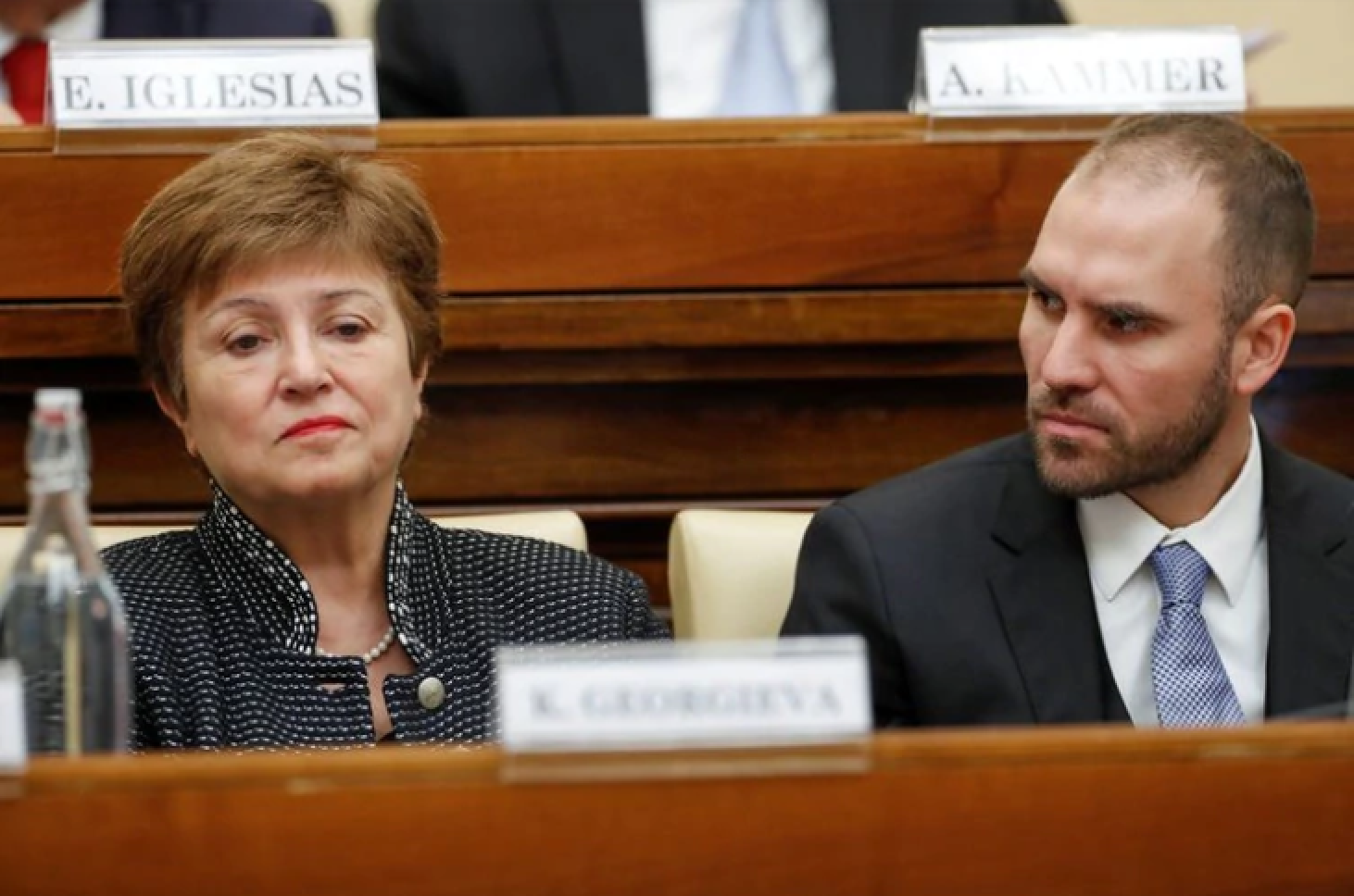 Kristalina Georgieva y Martin Guzman FMI en Argentina