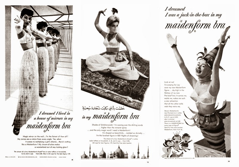 1954 Vintage Maidenform Bra Ad ~ Living Doll, Vintage Clothing