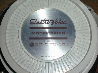 ElectroVoice SP12B Speaker Label