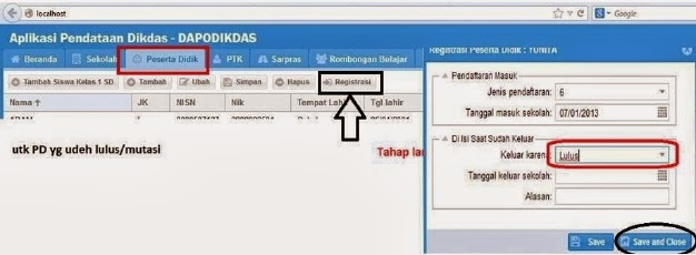 pengisian Tab PESERTA DIDIK dapodik 2013 2014