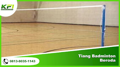 Tiang Badminton Beroda