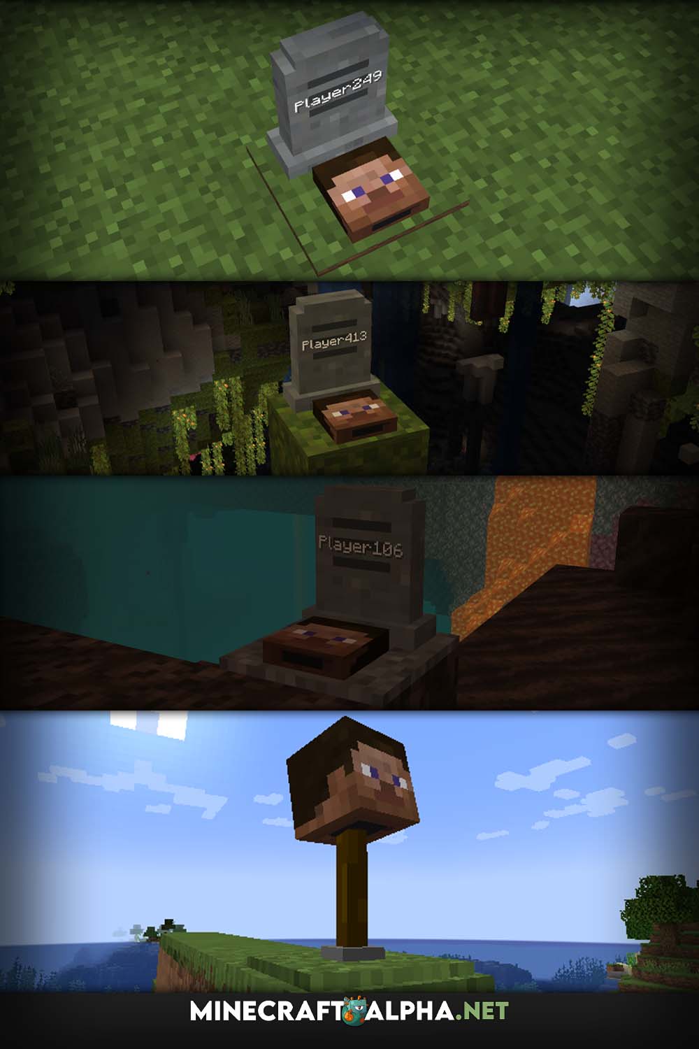 Grave Danger Mod [1.19, 1.18.2] (When You Die, Your Tombstone Is Formed)