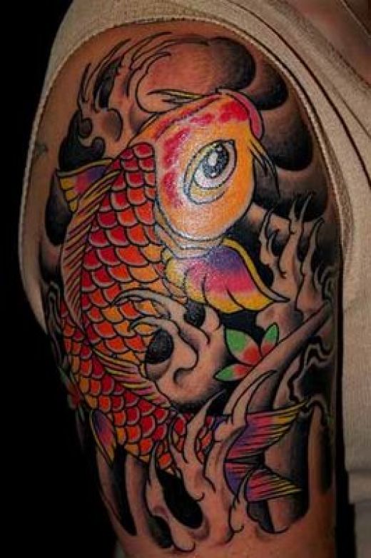 Great lowerback koi tattoos design totally awesome tattoo