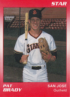 Pat Brady 1990 San Jose Giants card