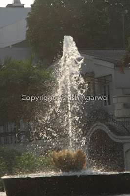 Sunlight Through Water: The Magical Dance of a Fountain