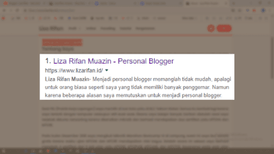 Liza Rifan Muazin - Personal Blogger