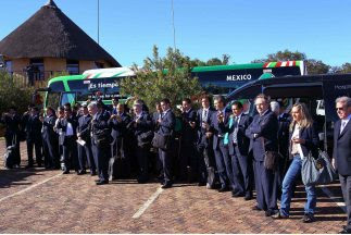 fotos de la llegada de la seleccion de mexico a sudafrica