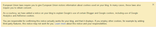 cookie notification