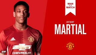 Anthony Martial Man of the Match MU vs Watford 2-0