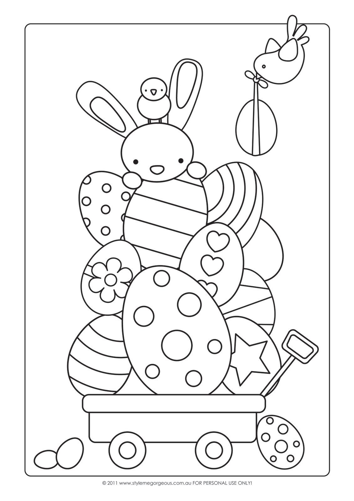 Style Me Gorgeous: FREE Easter Colour-in Page