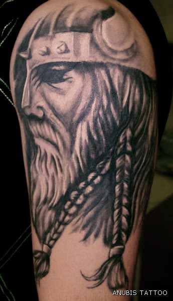 tattoos on shoulder. Shoulder Viking Tattoo Design