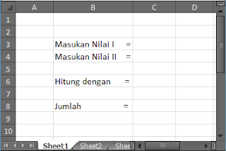 cara 1 Penomoran Dengan OPTION BUTTON pada Excel