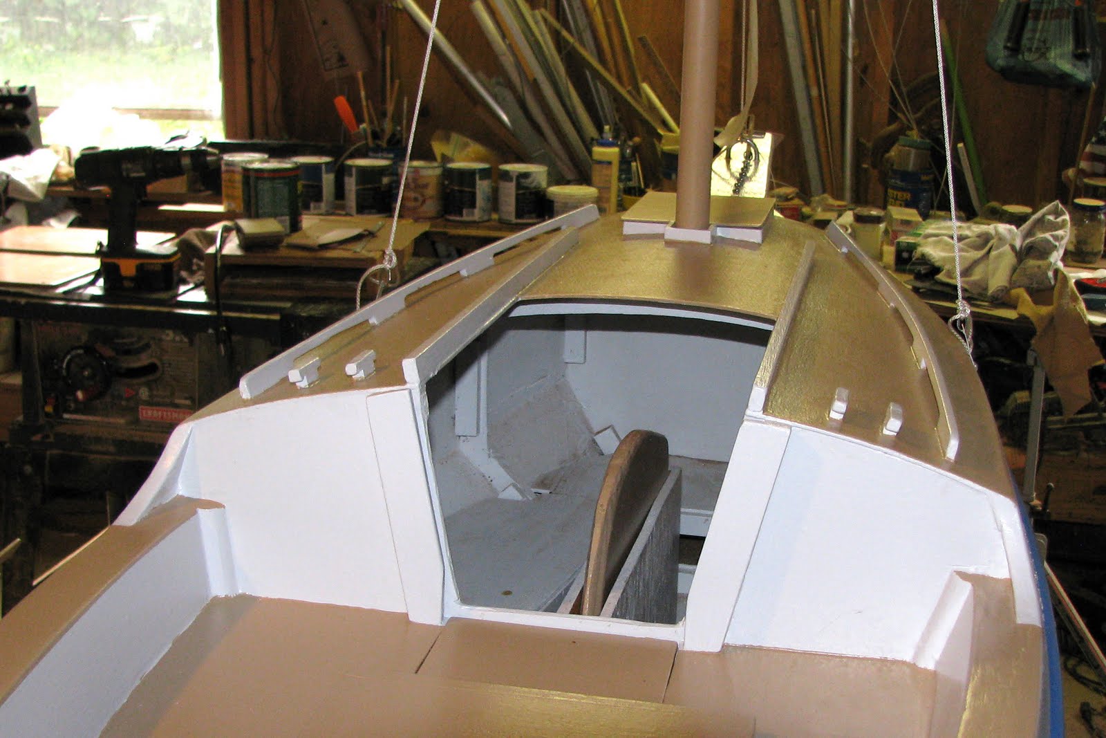 Side view from the waterline