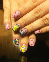 Uñas decoradas de Los Simpson