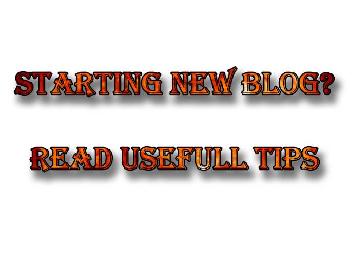 What are the Points to be kept in mind before starting Blog