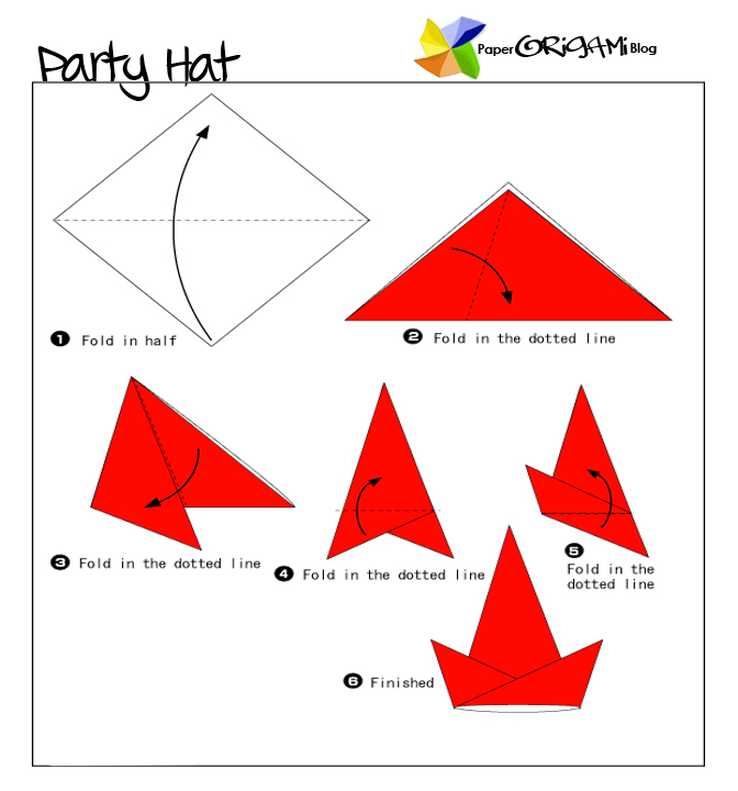 Origami Party Hat