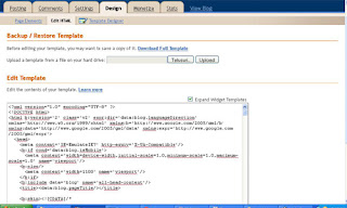 cara edit html blogspot