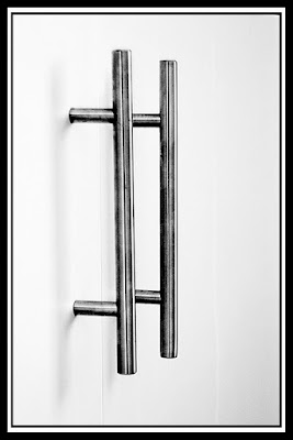 Shower door handles