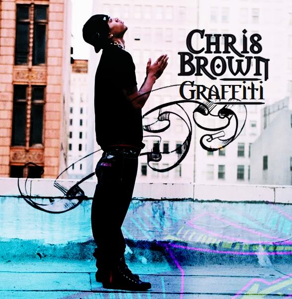 chris brown name in graffiti
